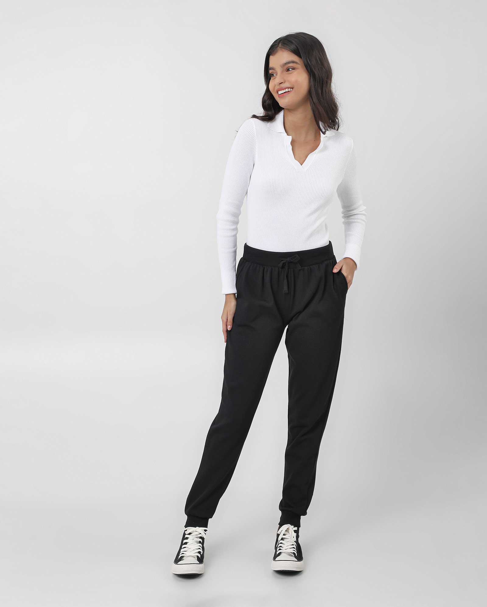 Calça de moletom juvenil jogger - Preto | Y C by Riachuelo