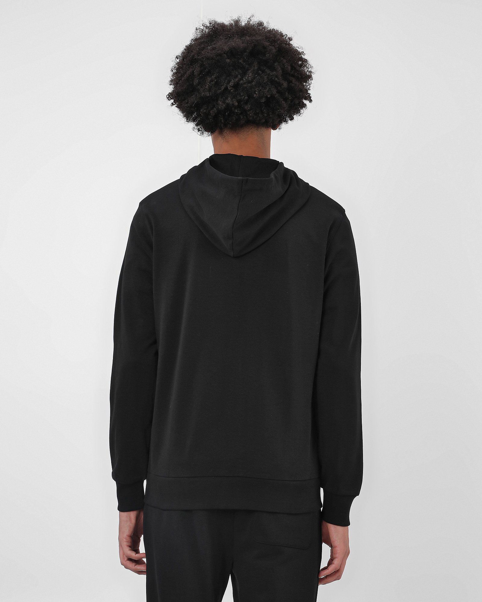 Blusa de moletom masculina aberta - Preto | Pool Basics