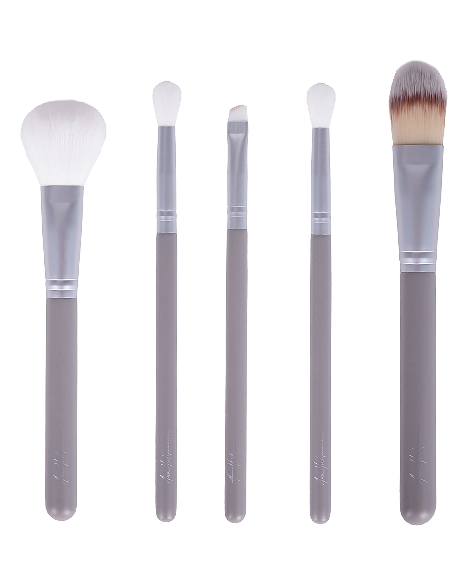 Kit pincel de viagem 5 unidades Travel Kit cinza | Ana Hickmann