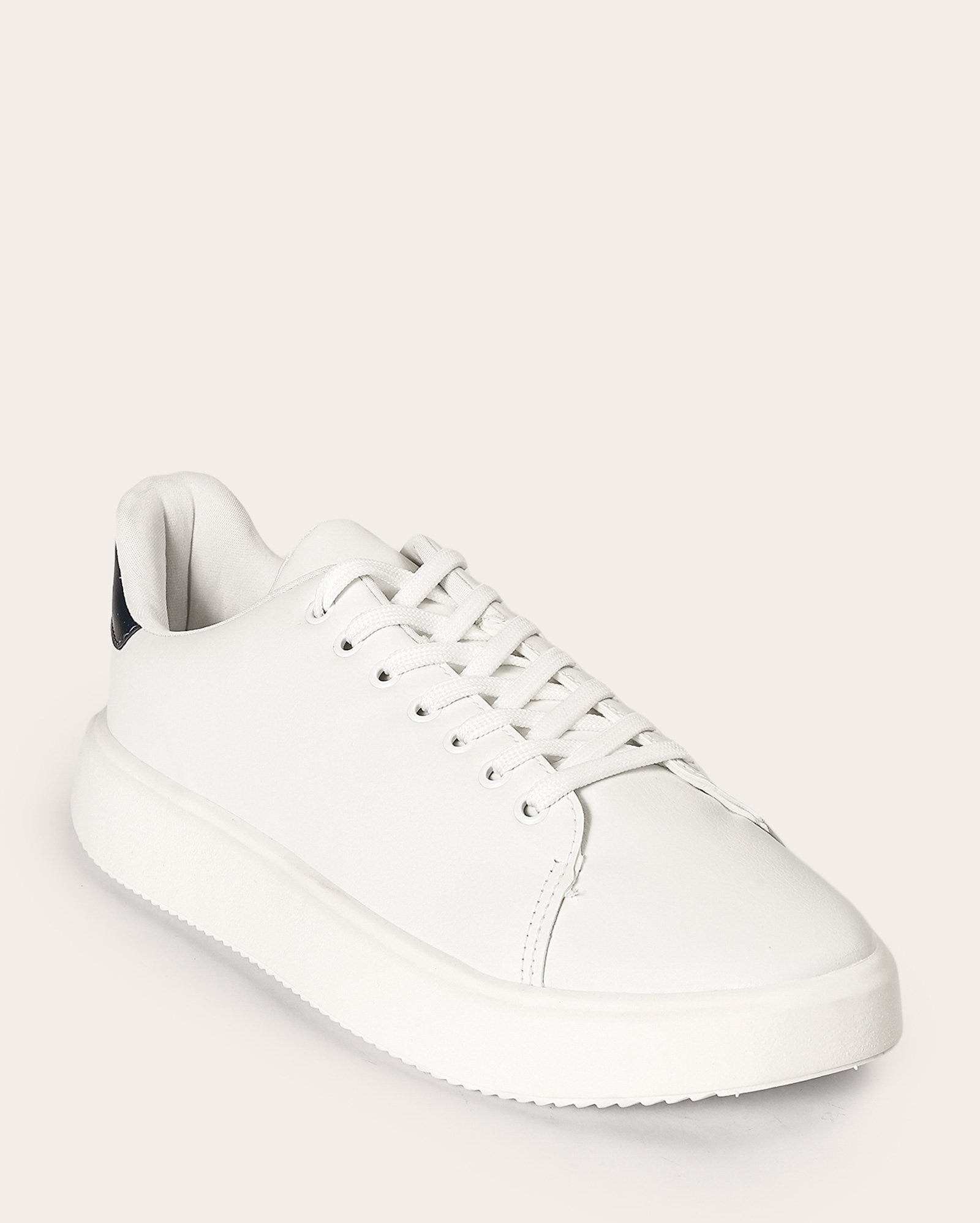 Tênis masculino casual com pesponto - Branco