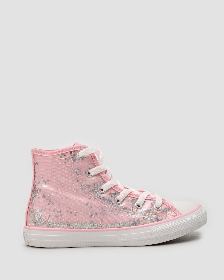 Riachuelo Tênis cano alto infantil Chuck Taylor com estrelinhas