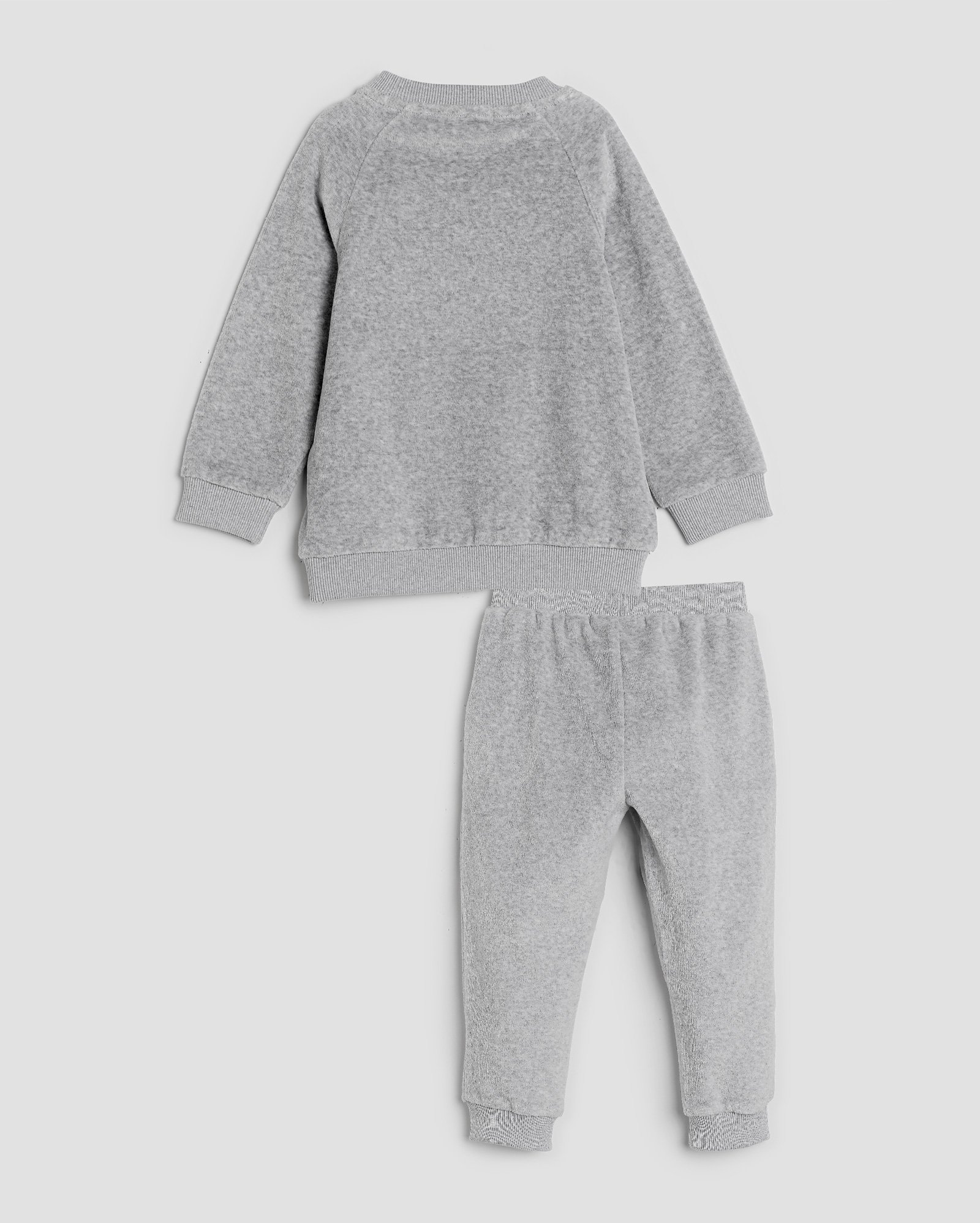 Conjunto longo infantil 2 peças peluciado bichinho mescla 1-4A cinza | Pool by Riachuelo