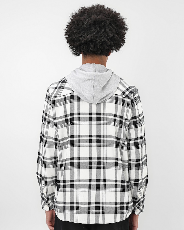 Riachuelo Camisa masculina regular com capuz Branco