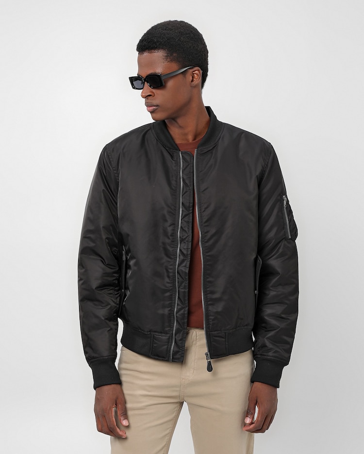 Jaqueta Bomber Masculina Bomber Jacket Preta Jaqueta Moletom