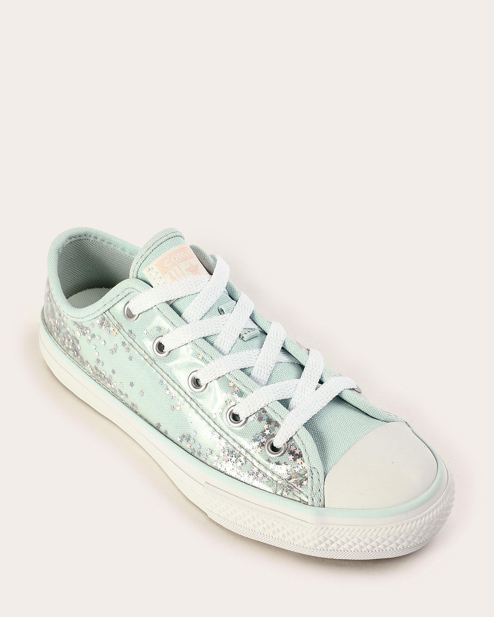 Tênis infantil Chuck Taylor cano baixo com estrelinhas - Azul Claro | Converse All Star
