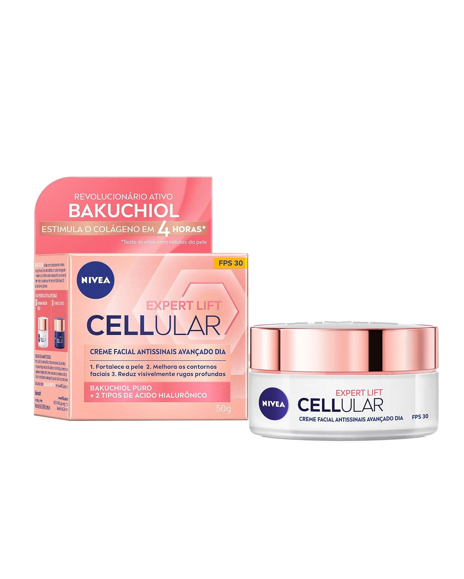Creme facial antissinais Cellular Lift Dia FPS 30 50ml | Nivea