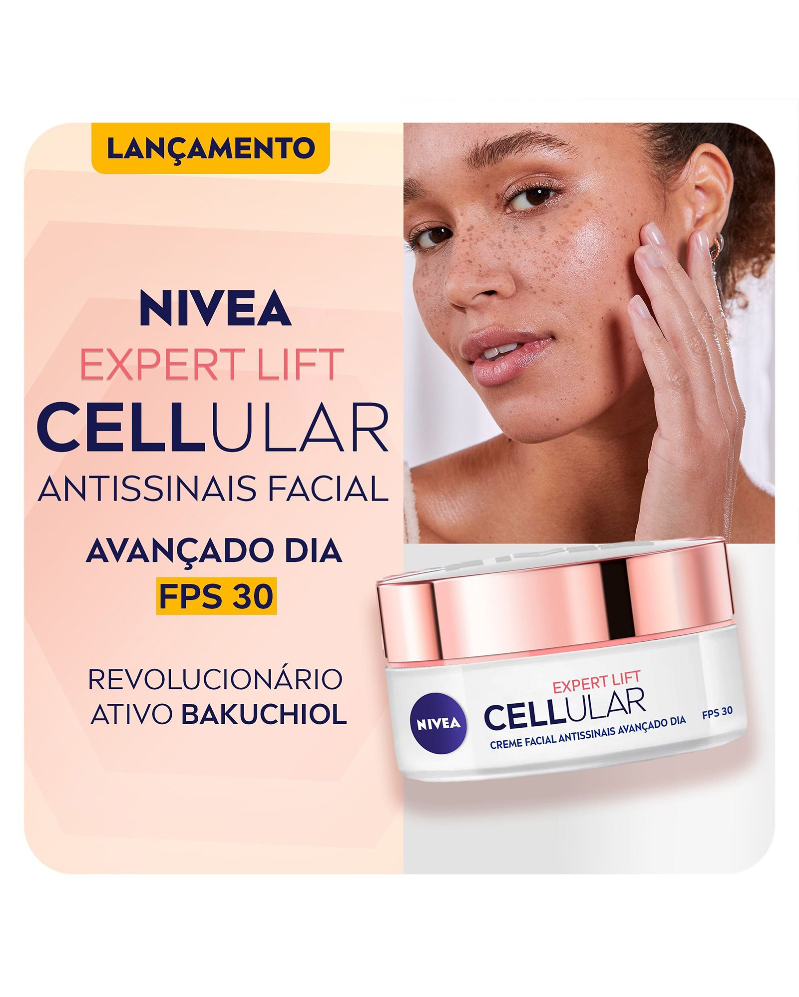 Creme facial antissinais Cellular Lift Dia FPS 30 50ml | Nivea