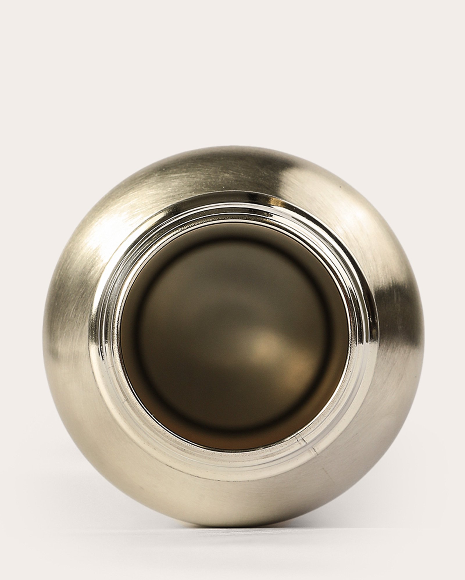 Garrafa squeeze rosqueável de inox 1L - Prateado