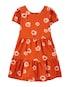 Vestido curto infantil evasê marias floral vermelho | Carter's