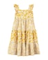 Vestido curto infantil evasê marias floral amarelo | Carter's