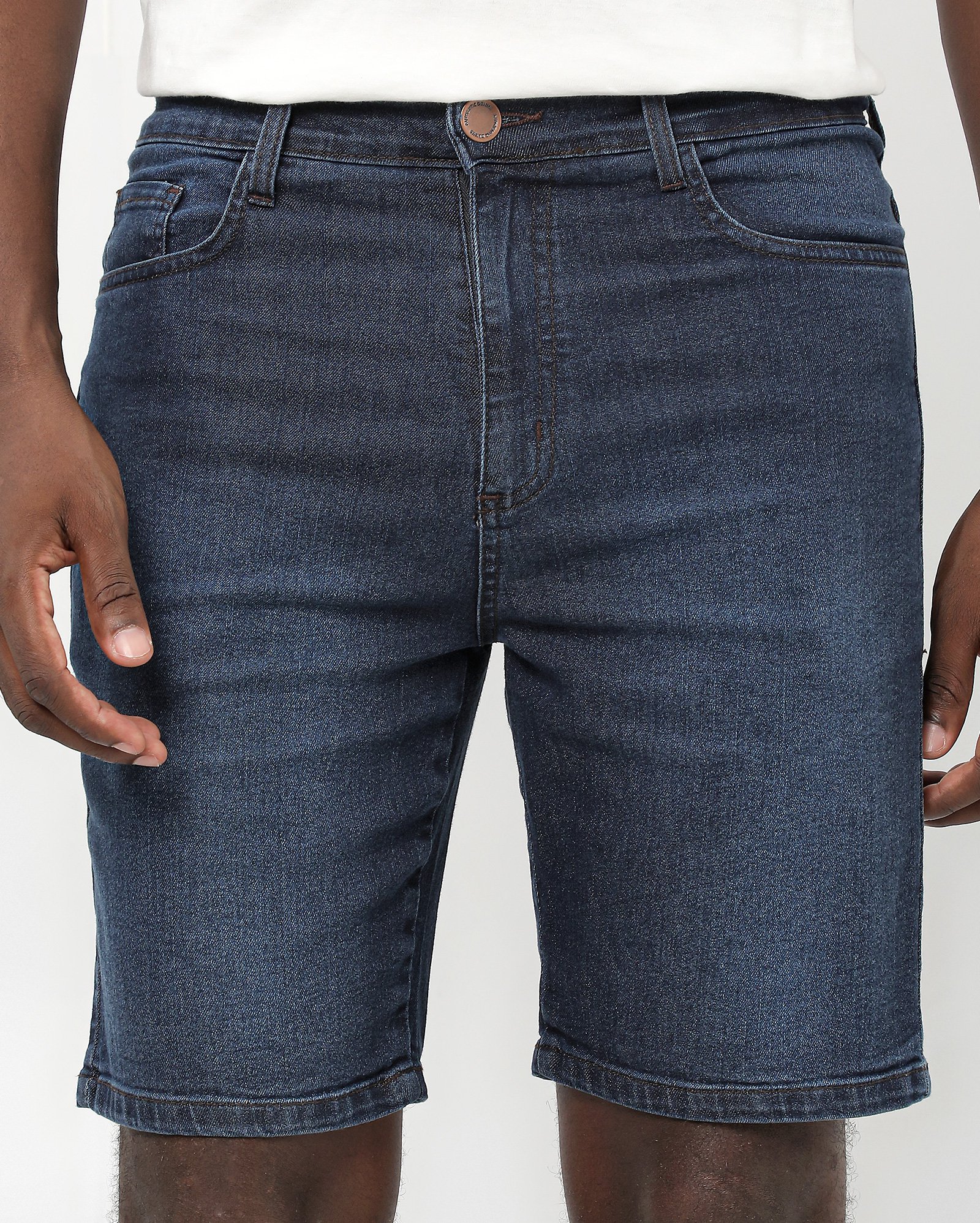Bermuda jeans masculina slim denim escuro | Pool Jeans
