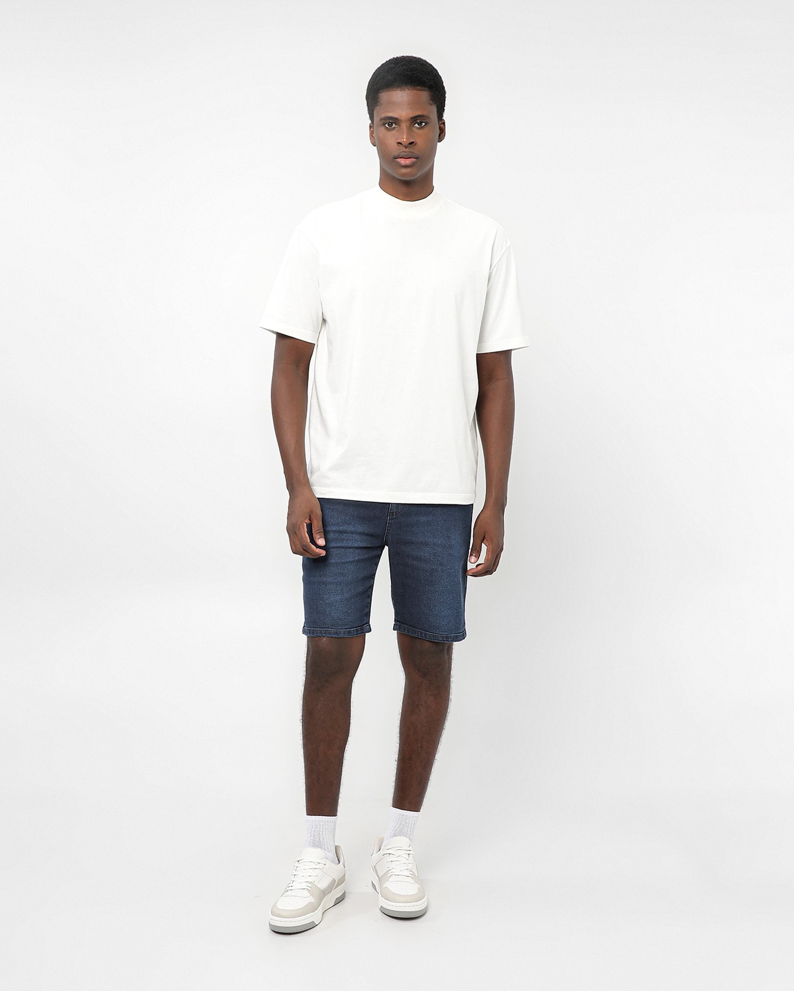 Bermuda jeans masculina slim denim escuro | Pool Jeans