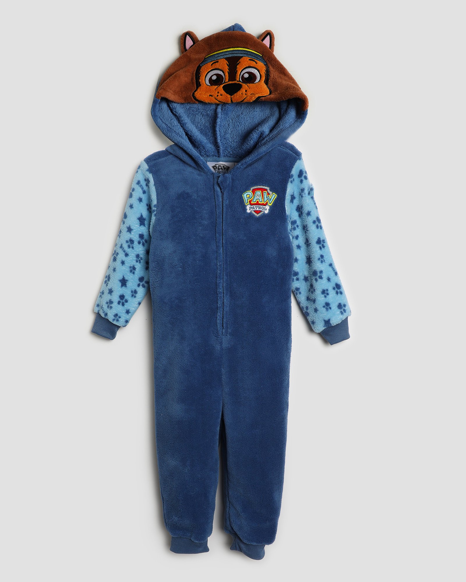 Macacão pijama infantil Patrulha Canina com capuz 2-6A azul | Nickelodeon