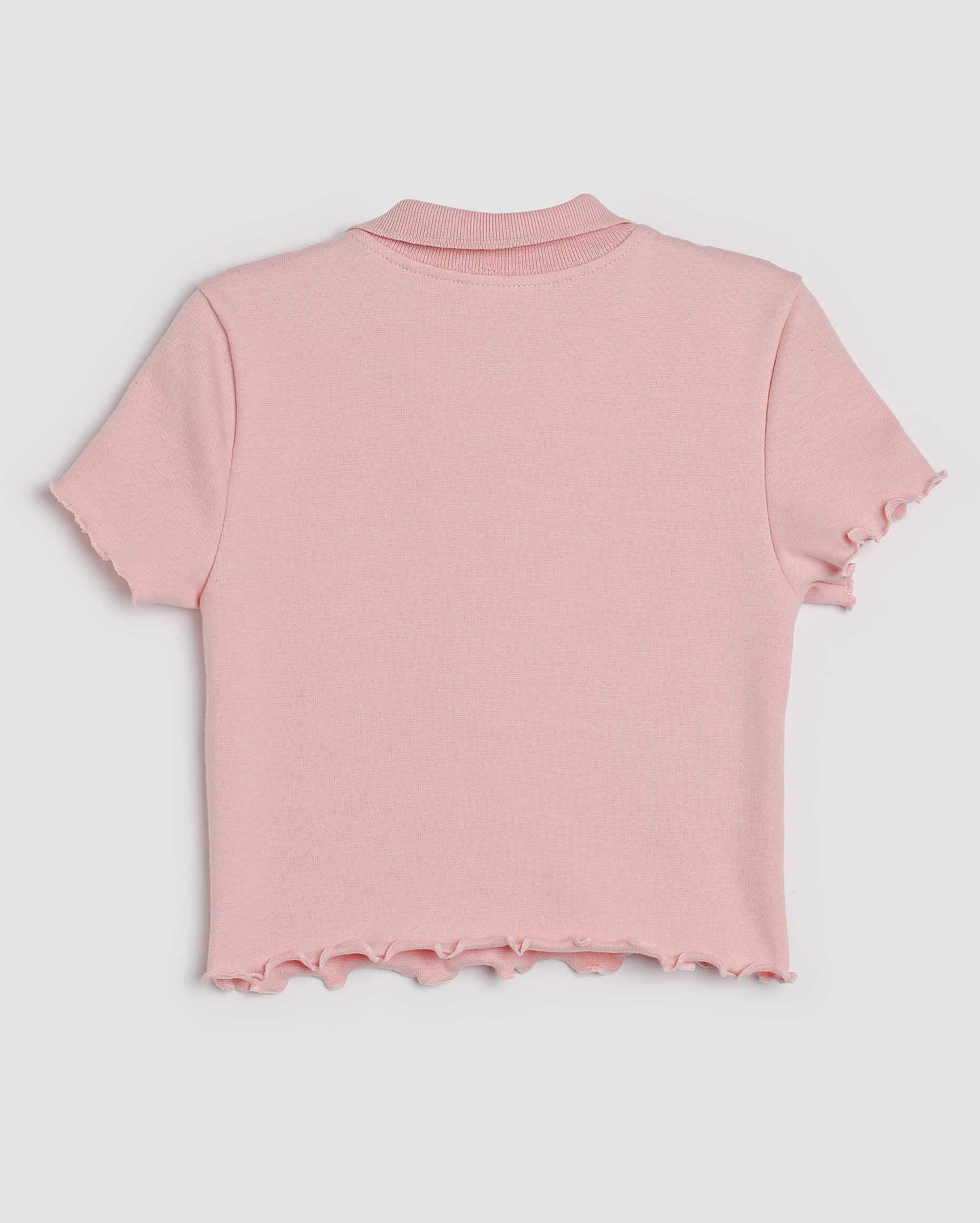 Camisa polo cropped infantil com zíper 4-10A | Pool Kids