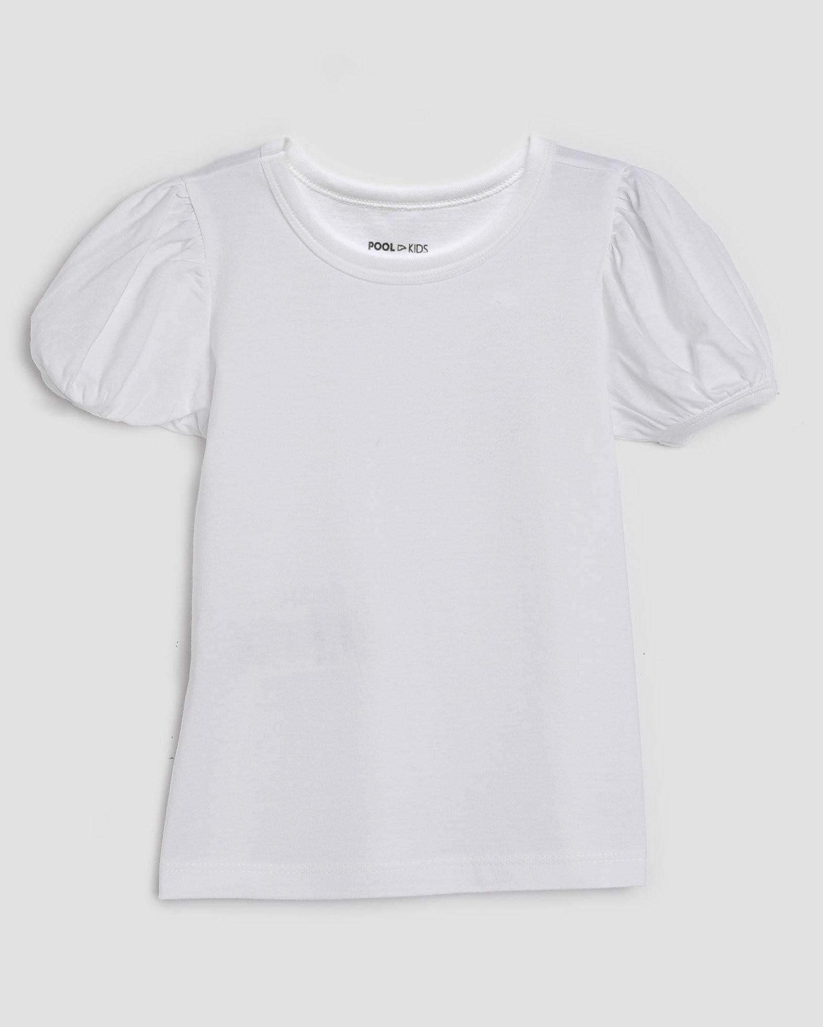 Camiseta infantil manga bufante 1-4A - Branco | Pool Kids