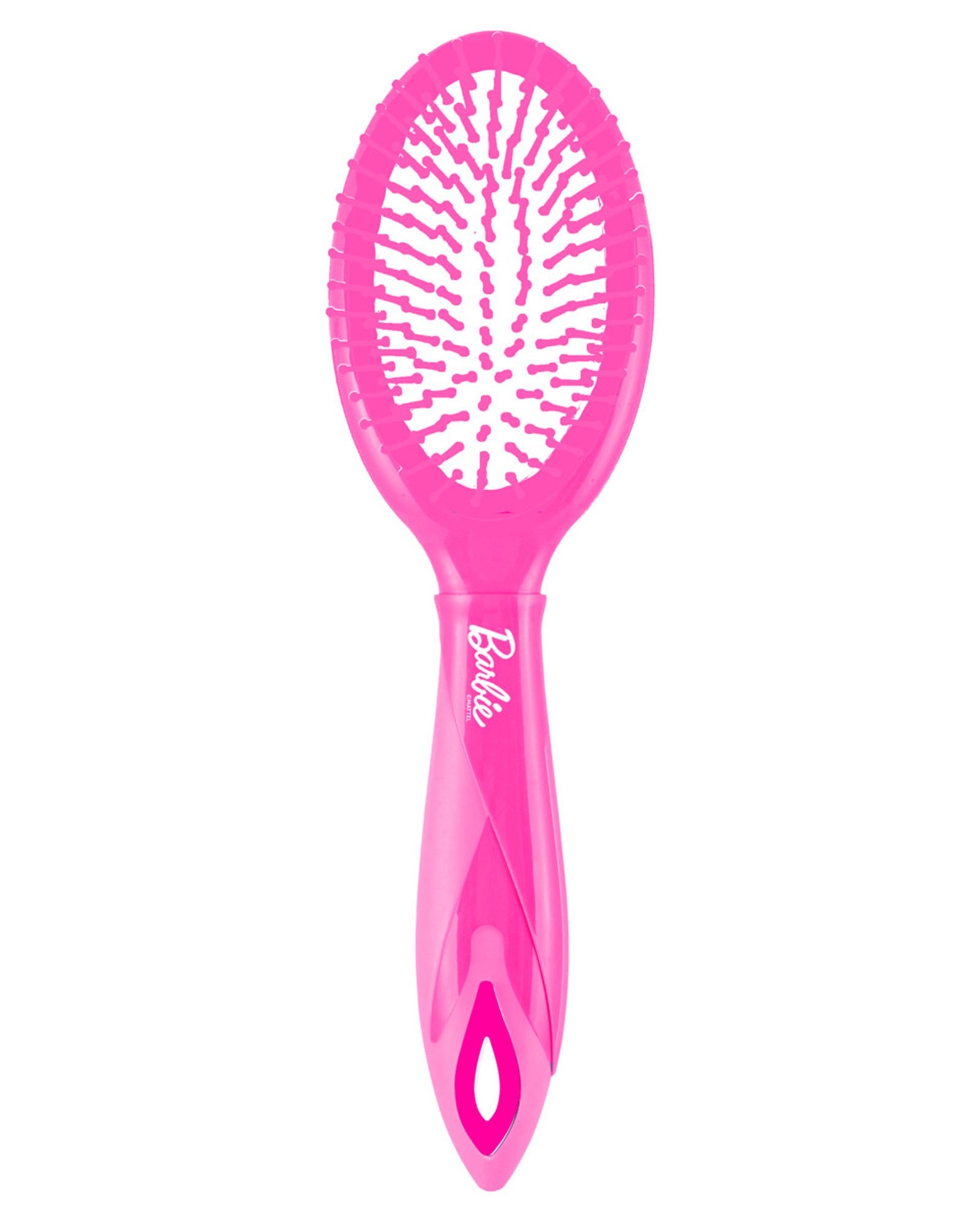 Escova de cabelo infantil oval Barbie rosa | Condor