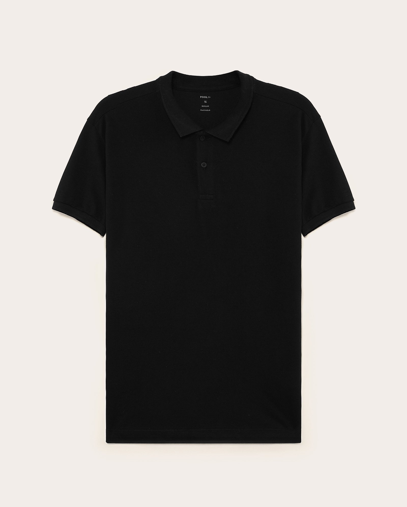 Camisa polo juvenil Pool Legacy regular - Preto