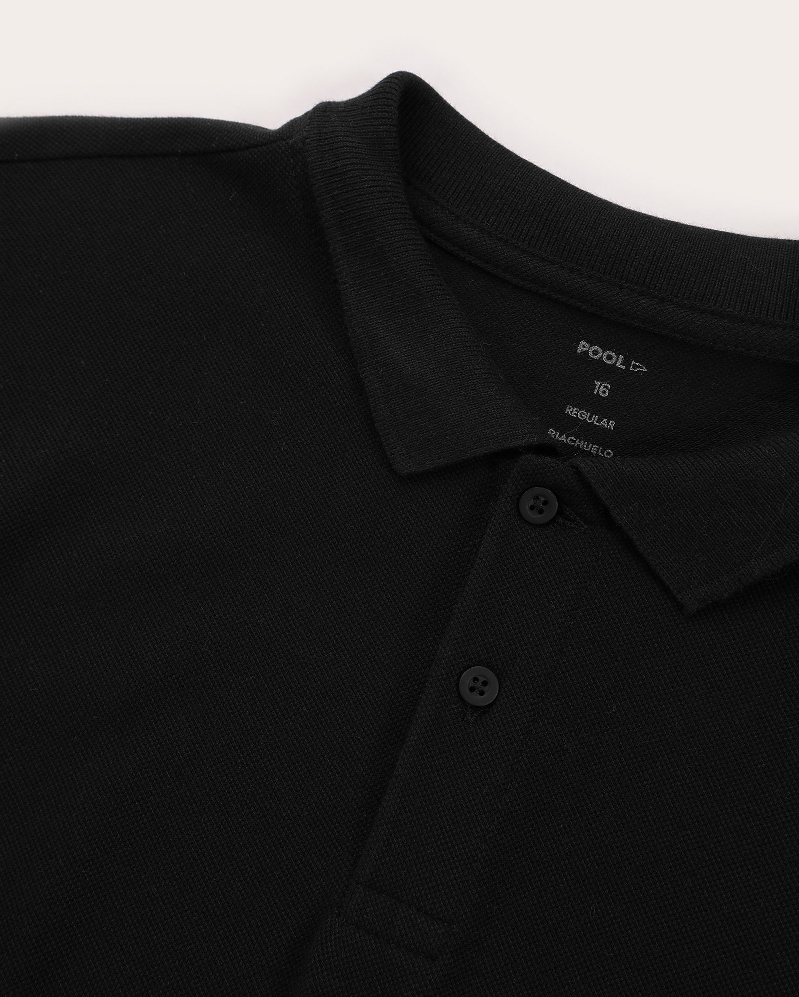 Camisa polo juvenil Pool Legacy regular - Preto
