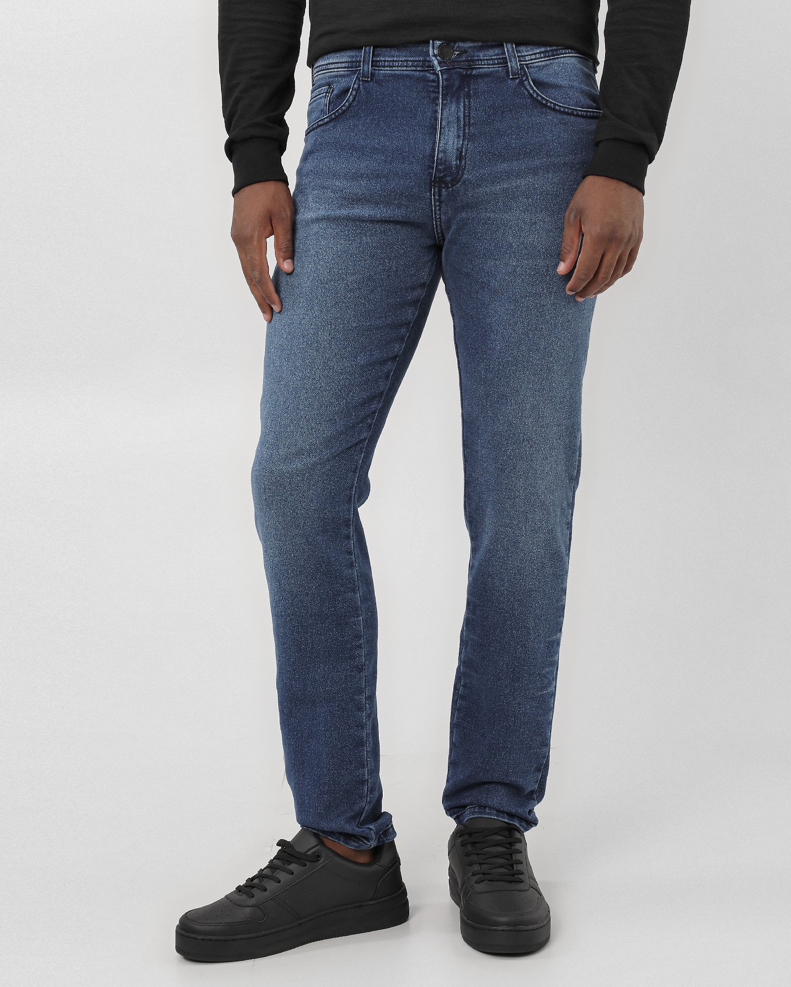 Calça jeans masculina Comfy skinny - Azul Jeans Médio | Pool Jeans