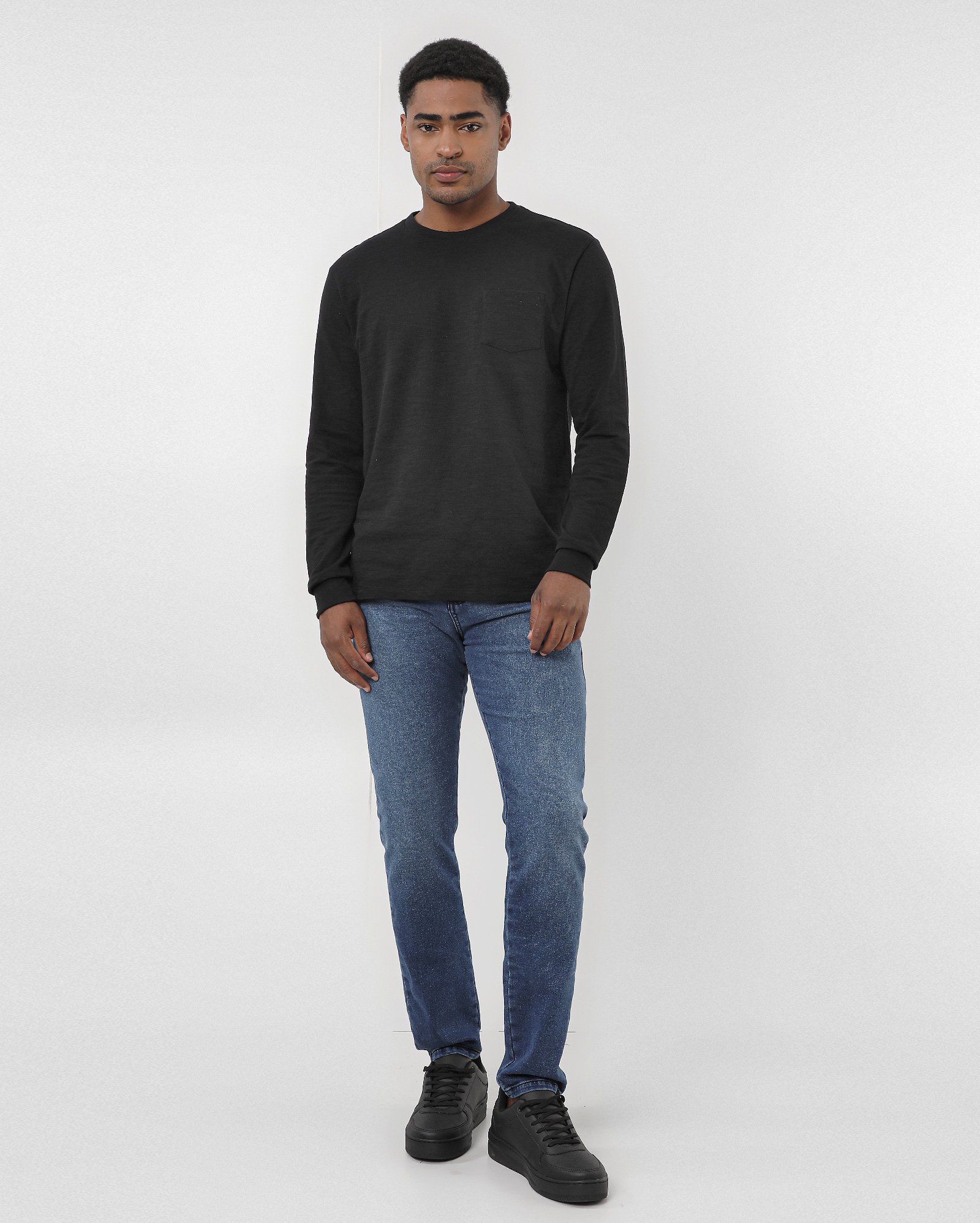 Calça jeans masculina Comfy skinny - Azul Jeans Médio | Pool Jeans