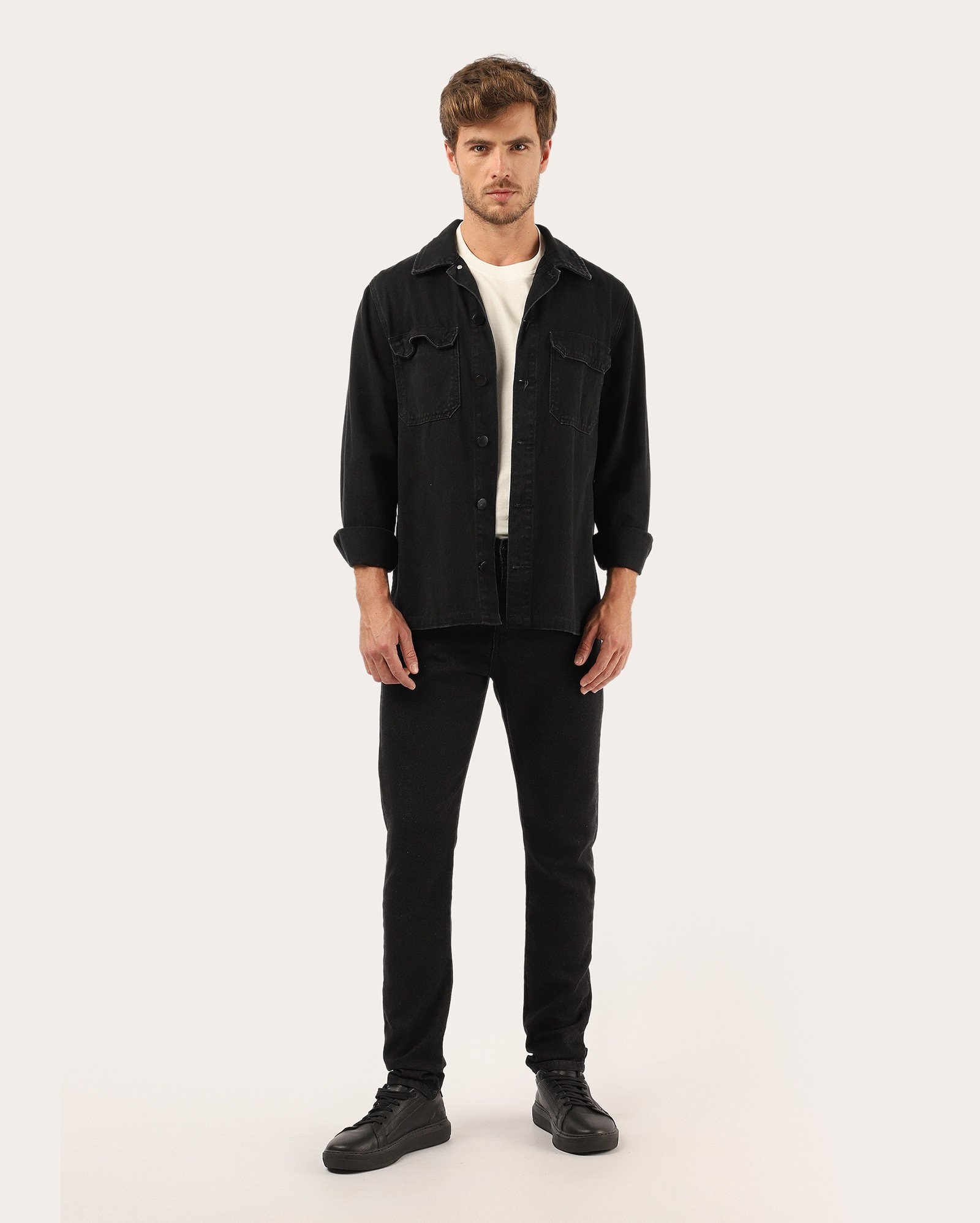 Calça jeans masculina Comfy skinny - Jeans Black Médio | Pool Jeans