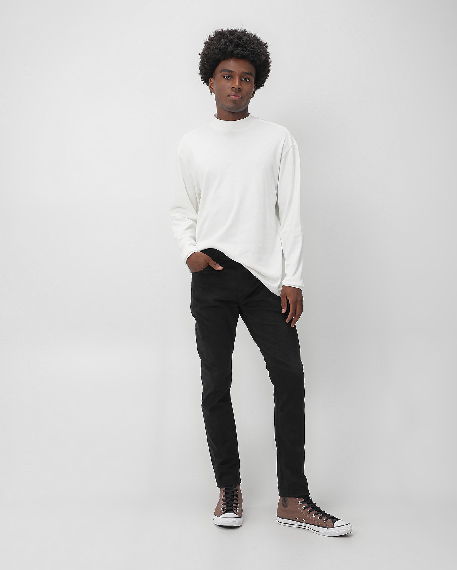 Calça jeans masculina Comfy skinny - Sarja Black | Pool Jeans