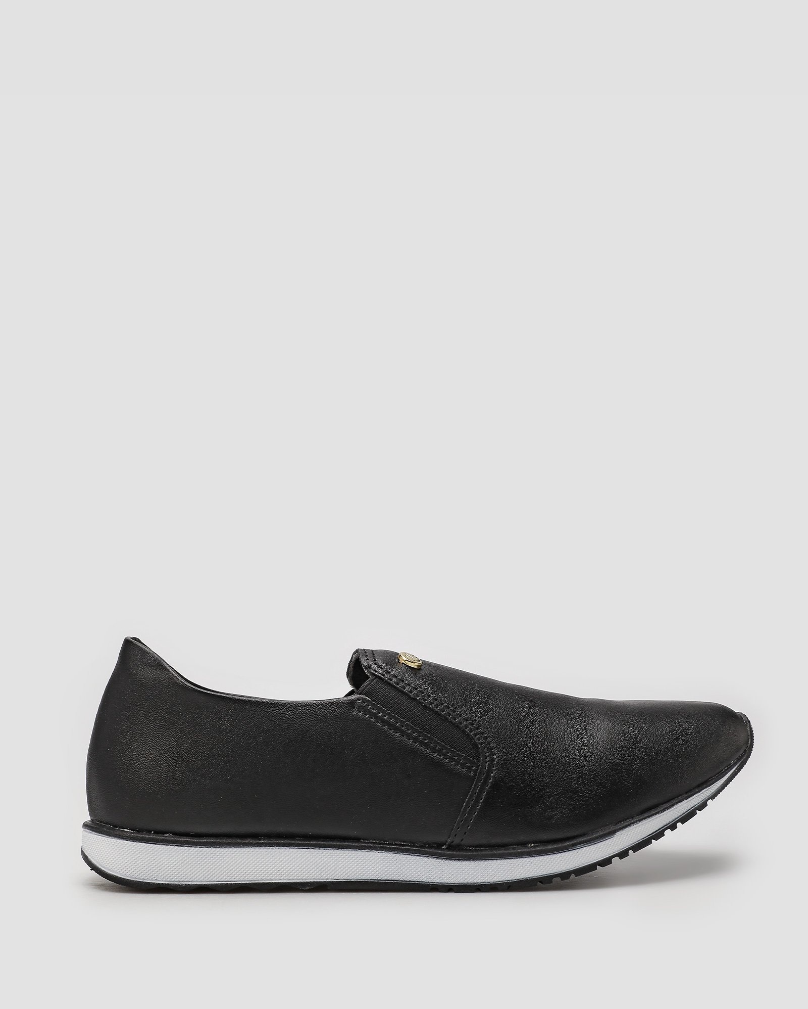 Via Uno Tenis Preto Com OnÃ§a Tênis Slip On Feminino Casual Via