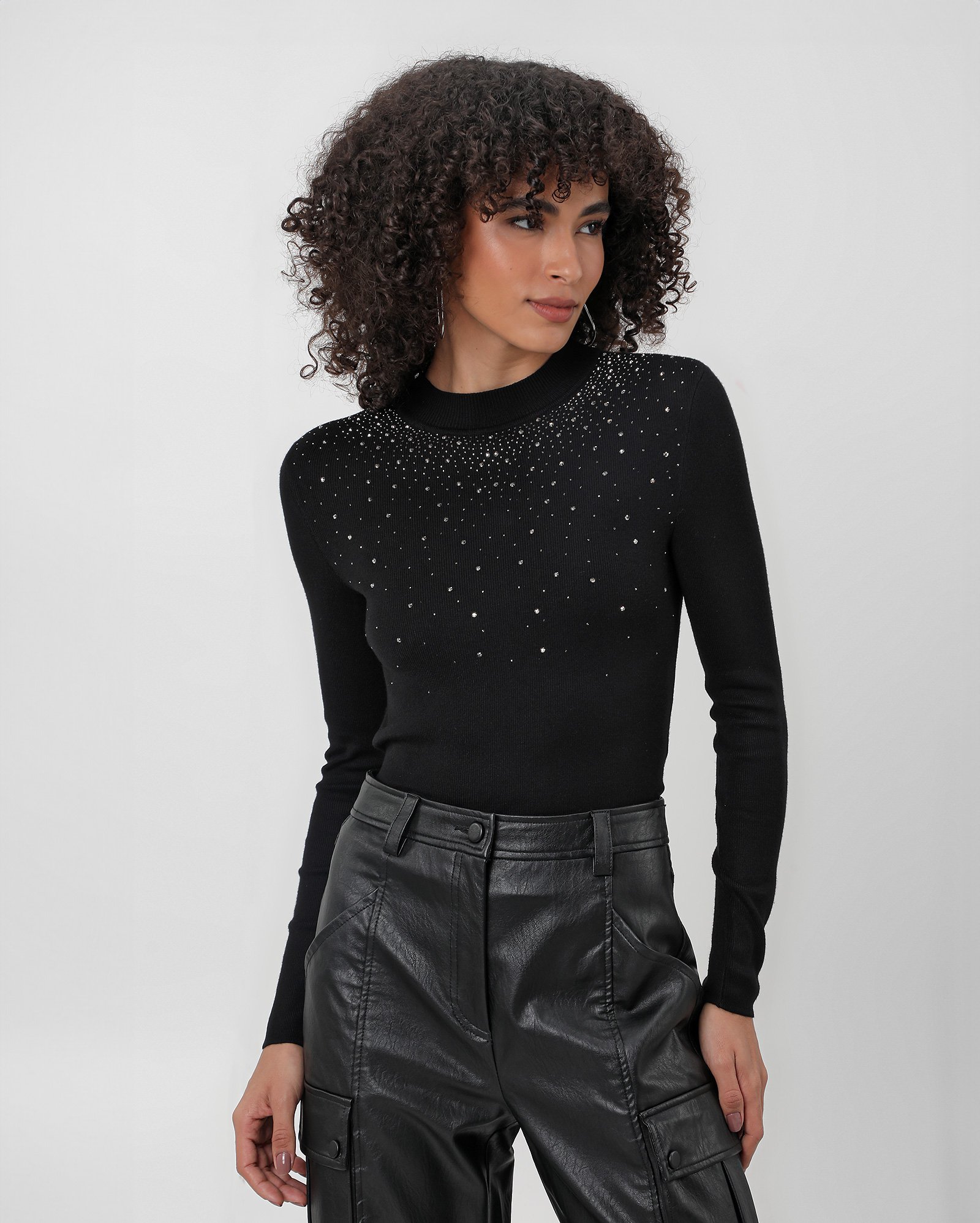 Riachuelo Slip On Feminino Preto Com Brilho Riachuelo Blusa