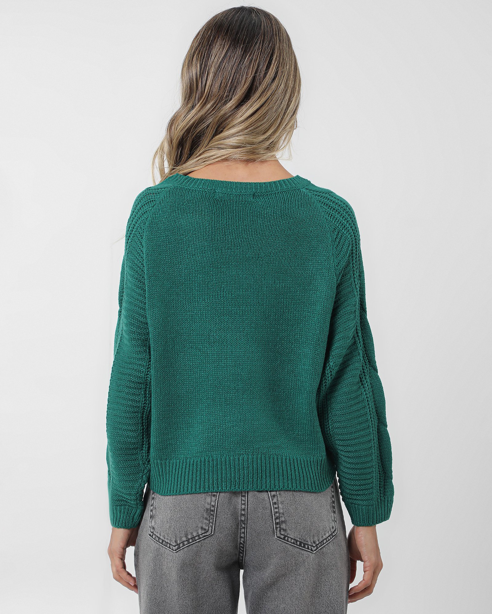 Suéter de tricot manga longa Katra - Verde | AK by Riachuelo