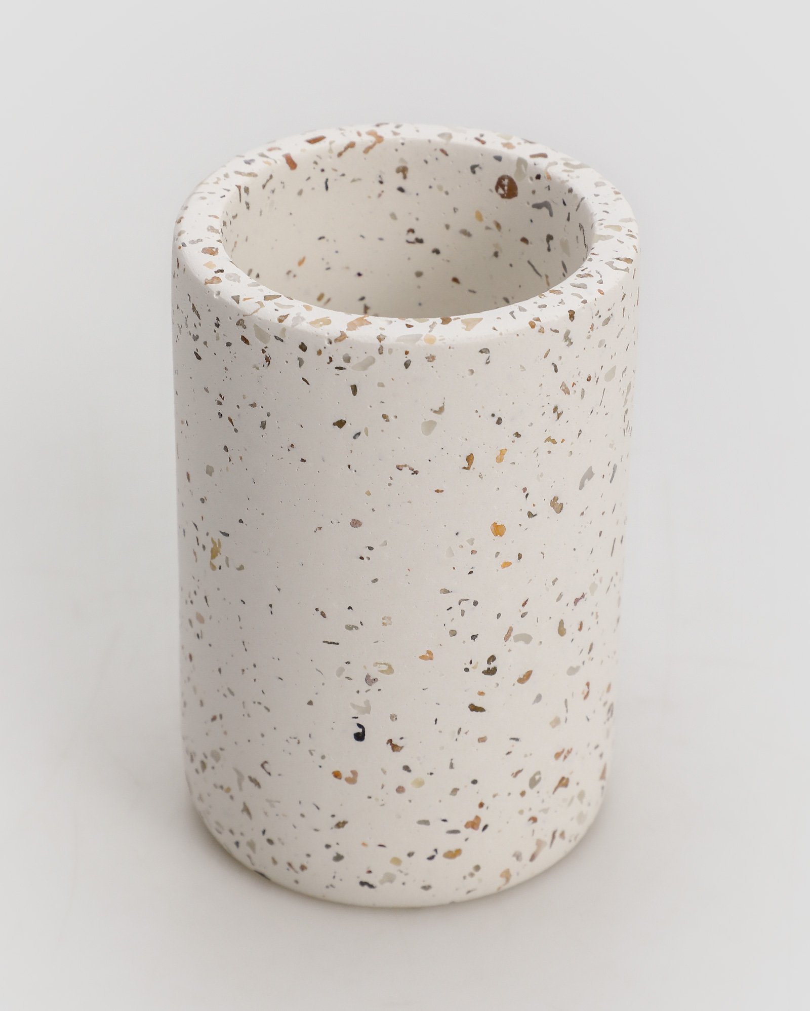 Porta-escova de dentes Terrazzo off-white | Casa Riachuelo