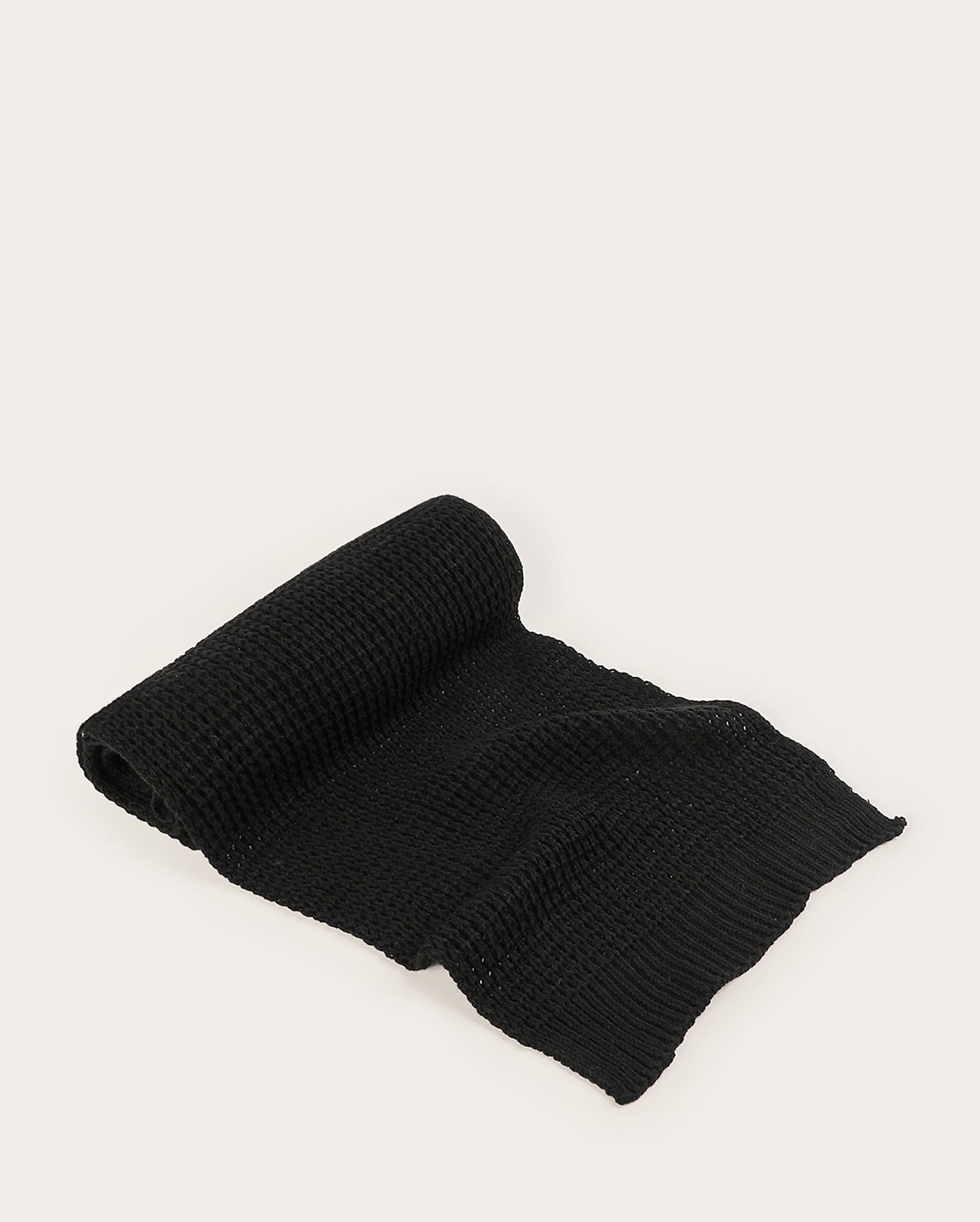 Cachecol masculino tradicional de tricot - preto
