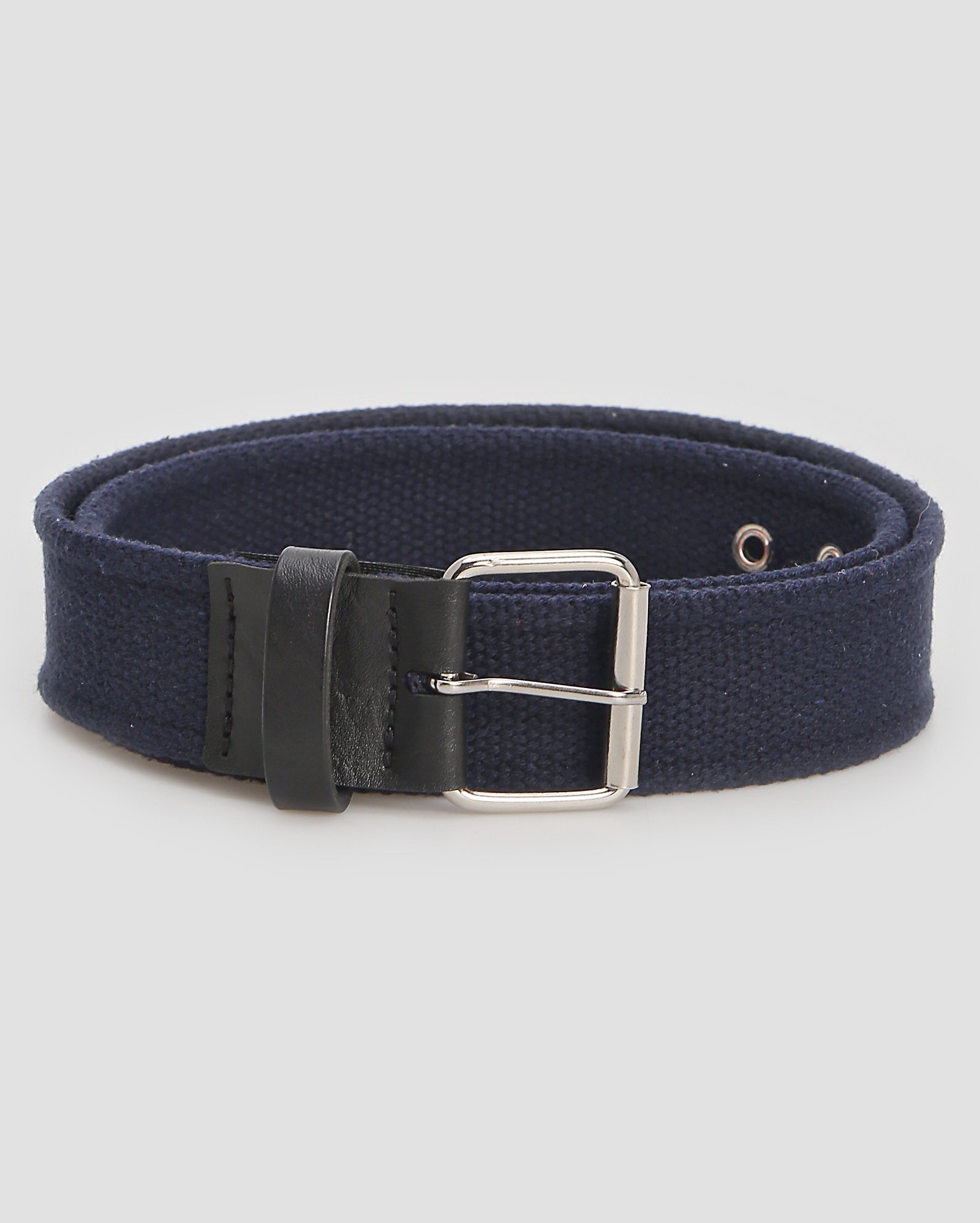 Cinto masculino de lona com fivela quadrada azul | Accessori by Riachuelo