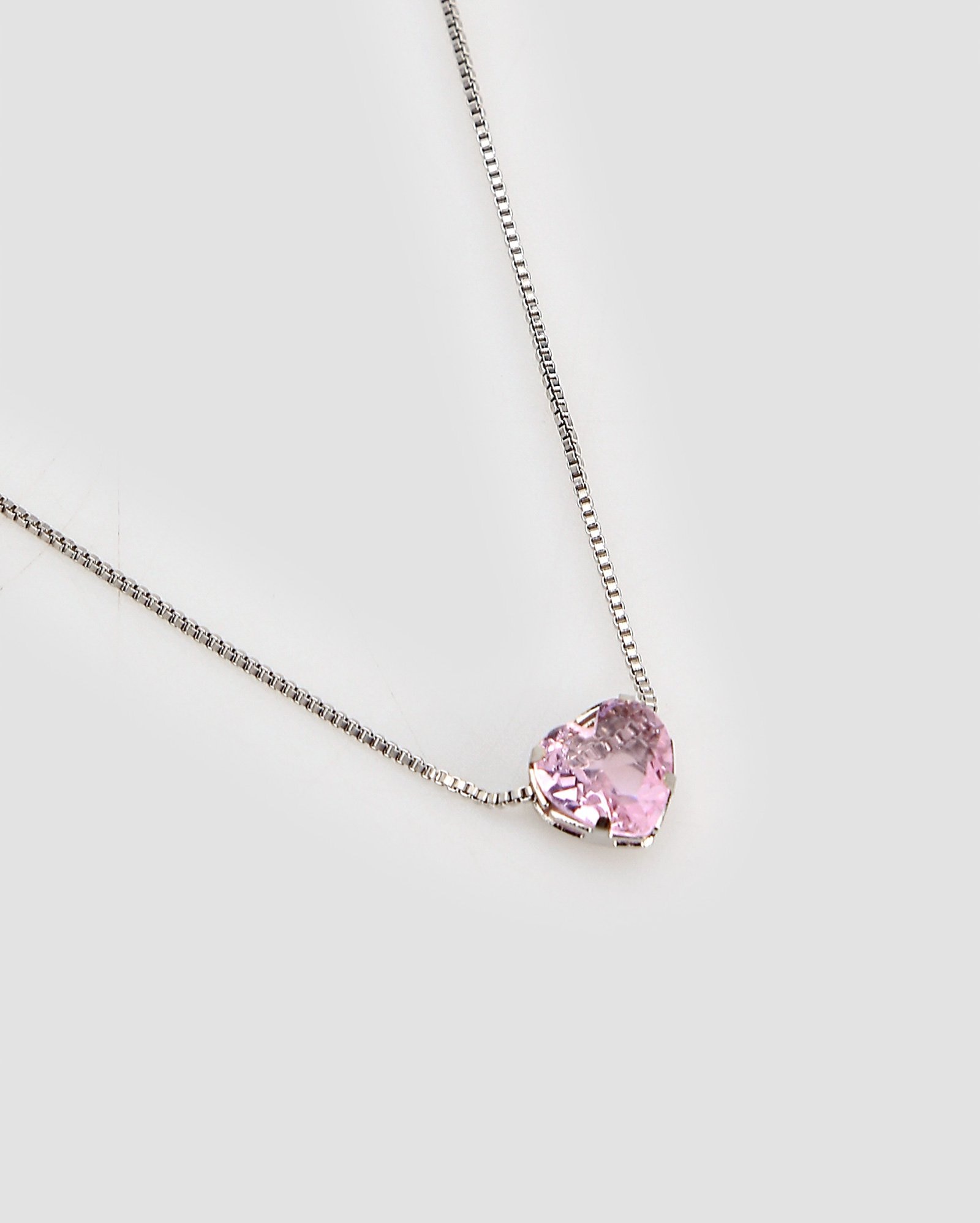 Colar feminino coração de zircônia prata | Accessori by Riachuelo