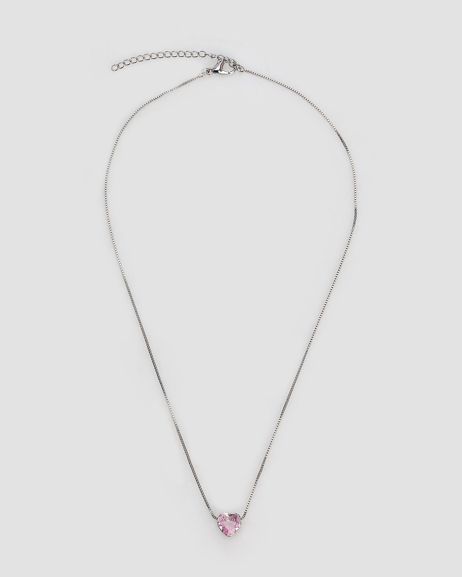 Colar feminino coração de zircônia prata | Accessori by Riachuelo