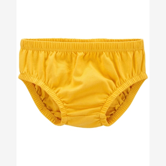 Vestido bebê listrado + calcinha amarelo | Carter's