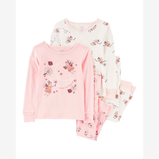 Pijama longo infantil 4 peças fadas mágicas multicor | Carter's