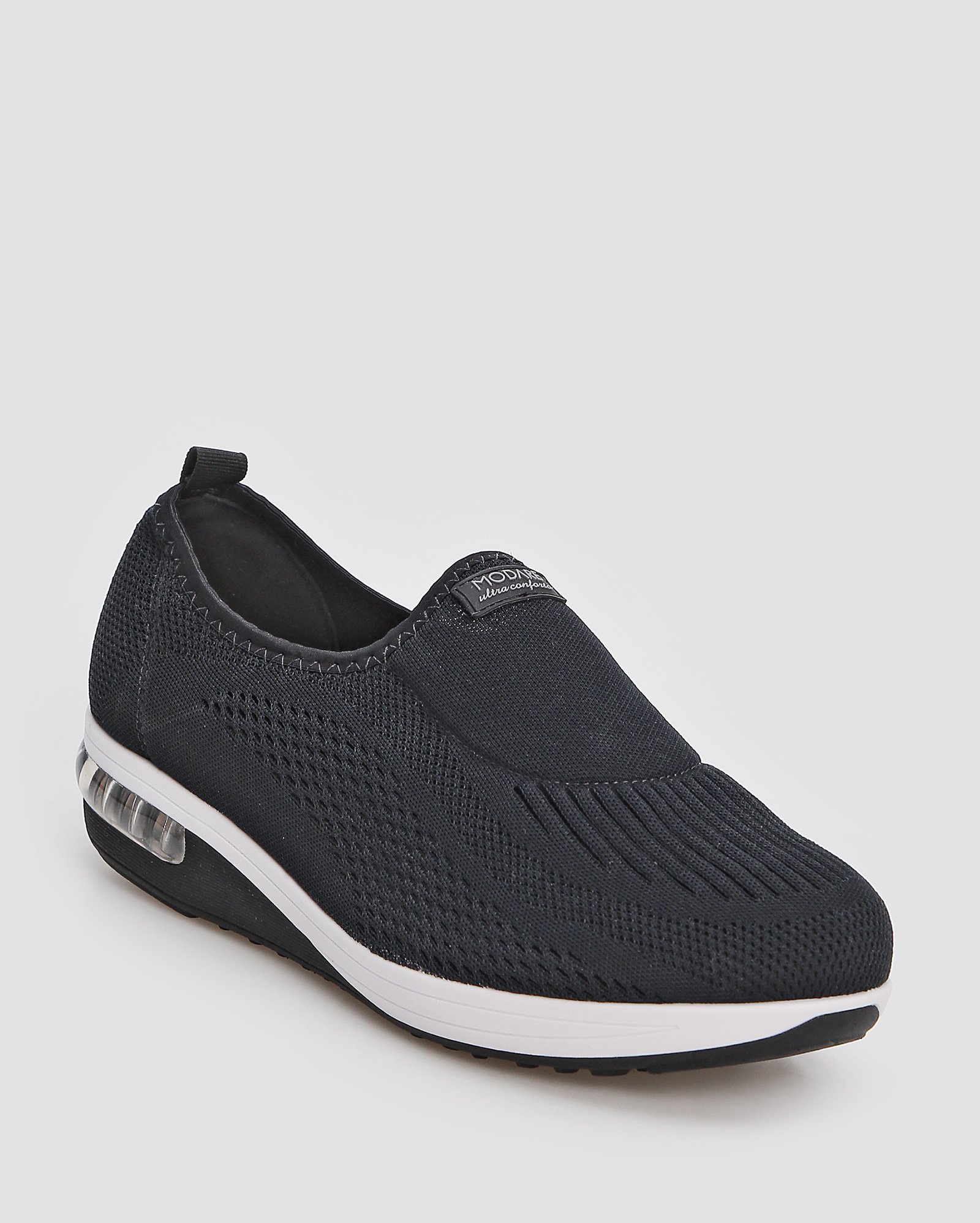 Tênis feminino knit gel tech - Preto | Modare