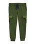 Calça de moletom bebê cargo verde | Carter's