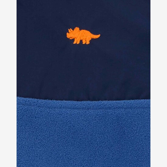 Conjunto longo infantil 2 peças de fleece azul | Carter's 