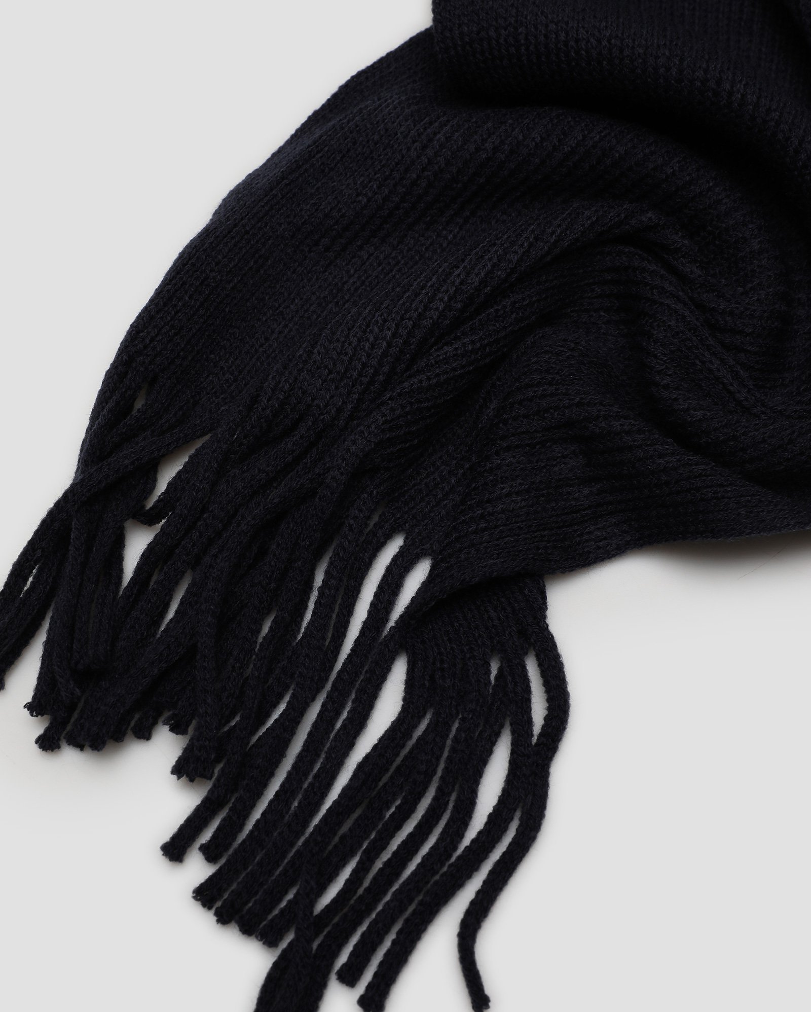 Cachecol masculino tradicional de tricot com franja - Azul Noite | Accessori by Riachuelo