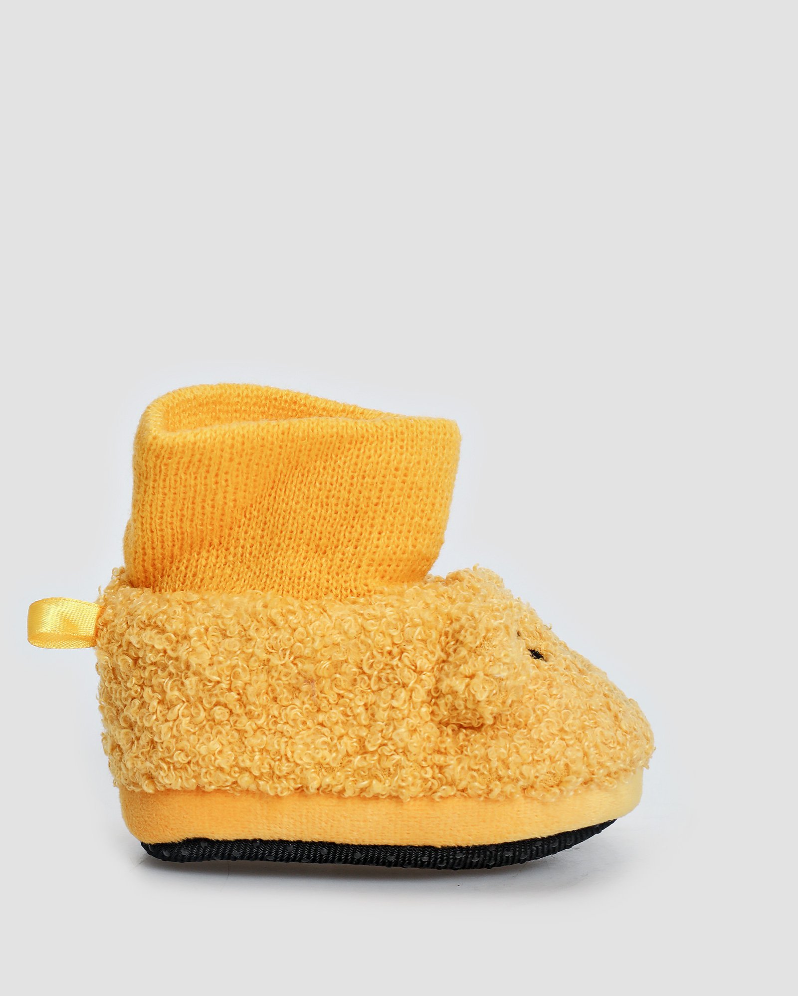 Pantufa infantil peluciada Ursinho Pooh amarela | Disney 