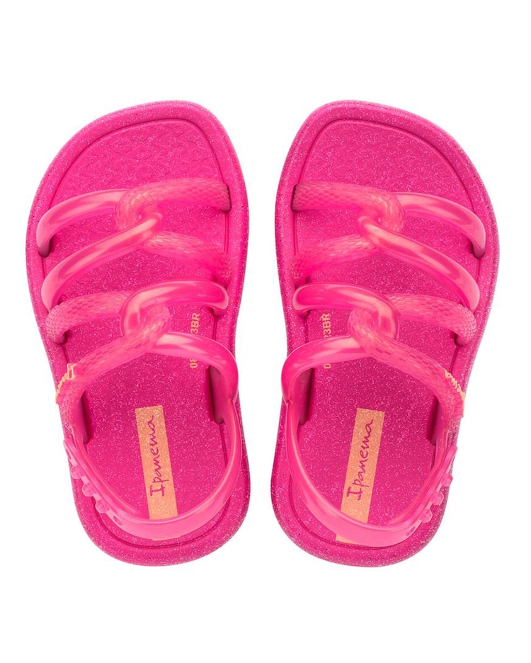 Riachuelo Sandália infantil Ipanema Meu Sol tiras 27144 rosa