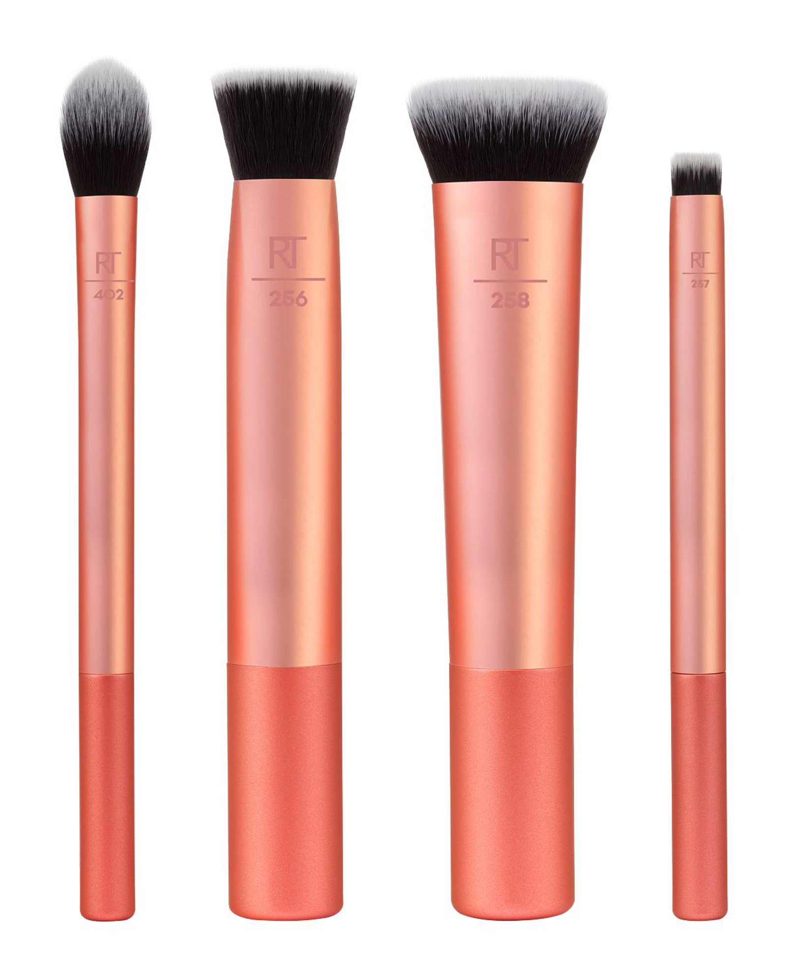 Kit pincel 4 unidades para preparação de pele laranja | Real Techniques