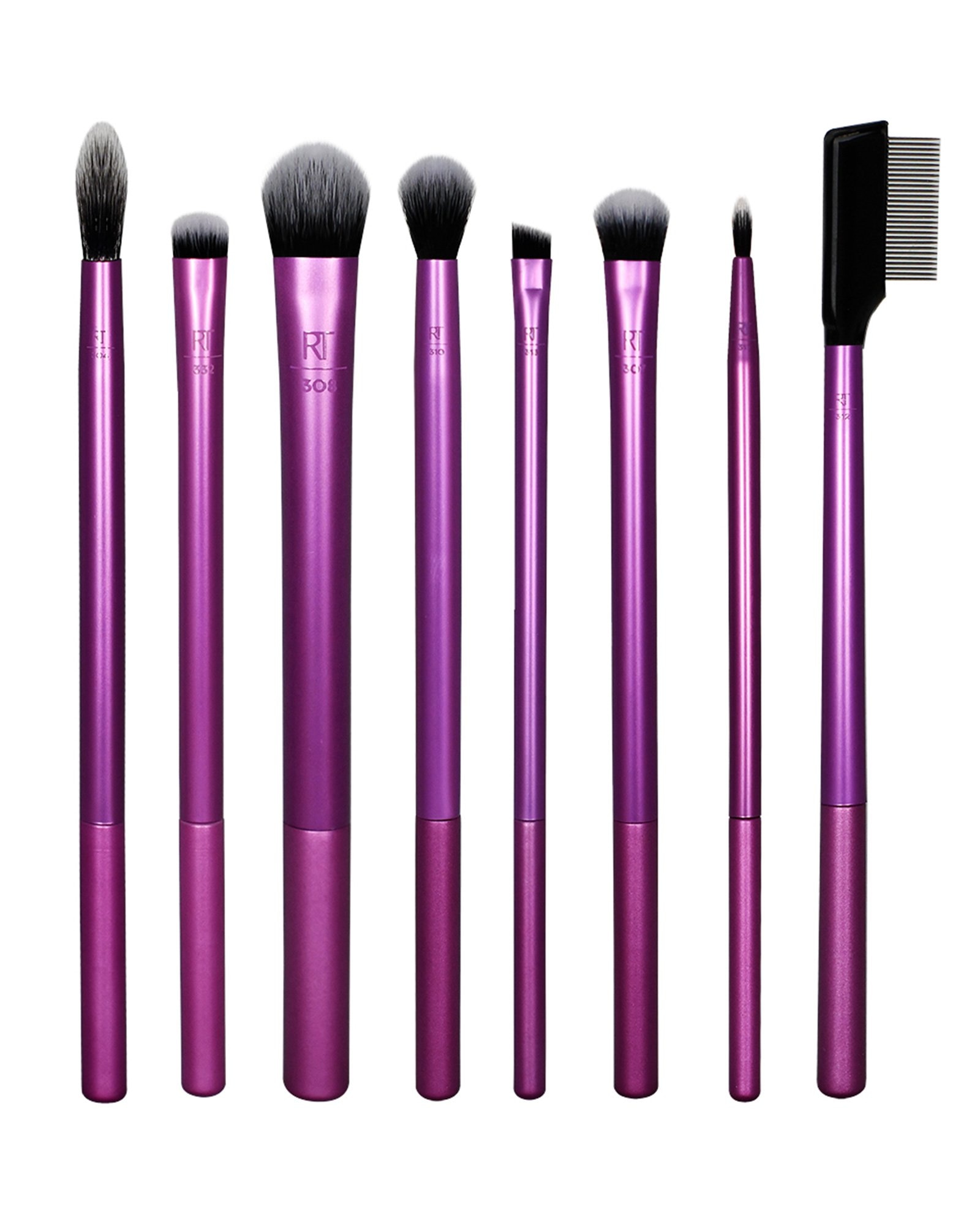 Kit pincéis para olhos 8 unidades Everyday lilás | Real Techniques