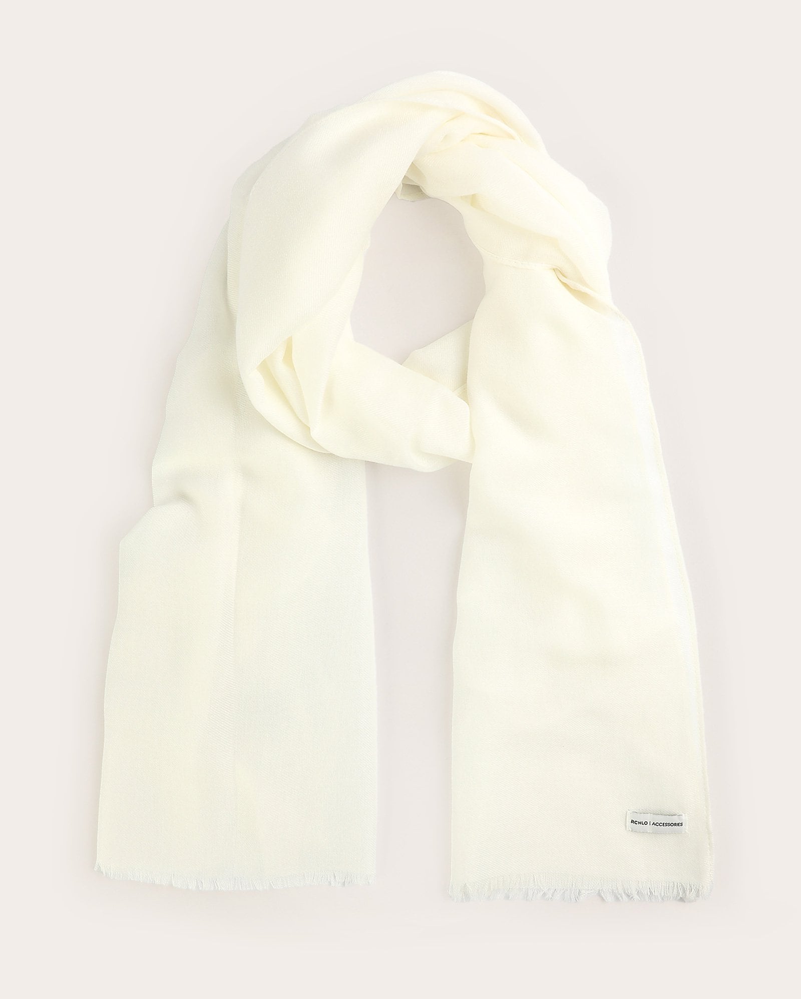 Lenço feminino liso - Off-white