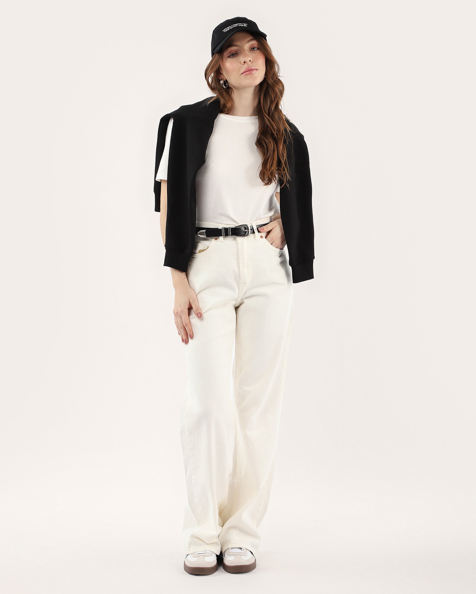 Camiseta feminina Anelize algodão peruano - Branco | Pool Premium