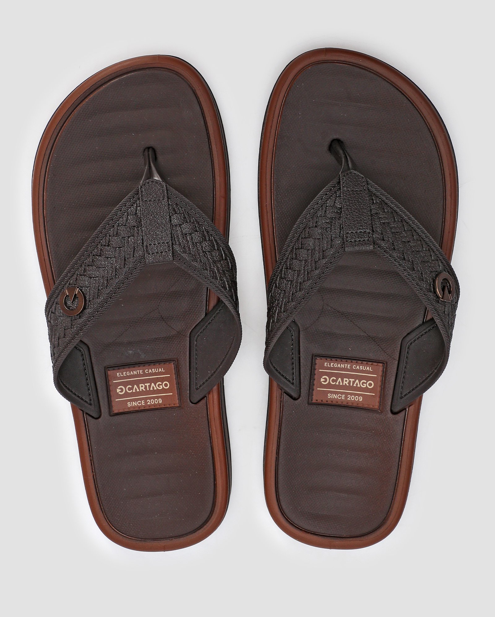 Chinelo masculino Coimbra 12285 - Marrom Café | Cartago