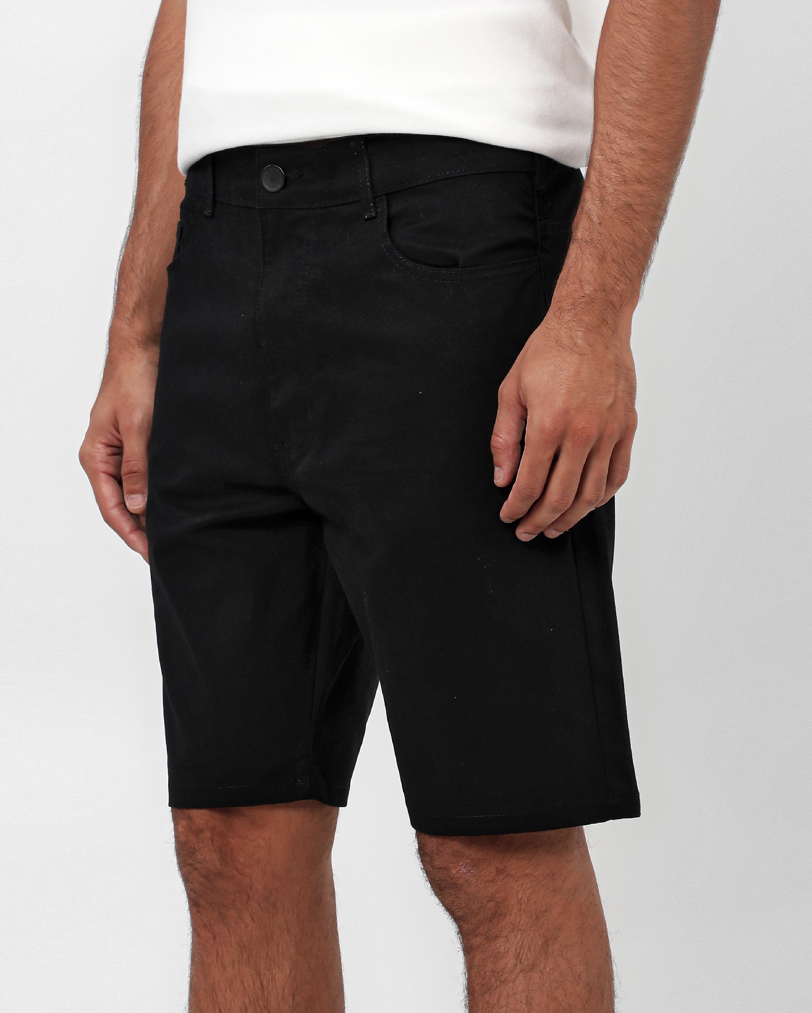 Bermuda jeans masculina slim preta | Pool Jeans