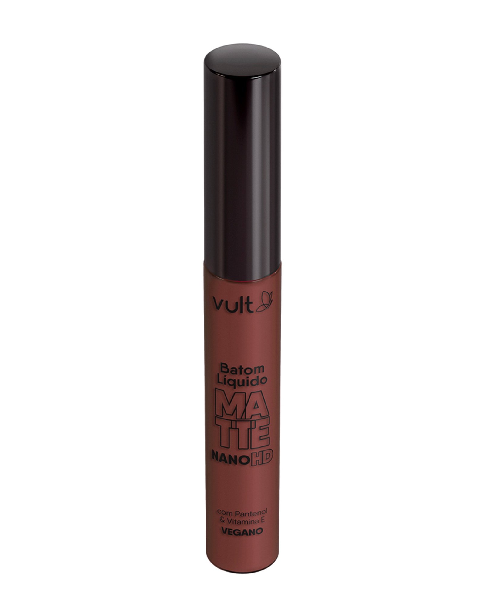 Batom líquido matte nano HD 5ml castanho escuro | Vult