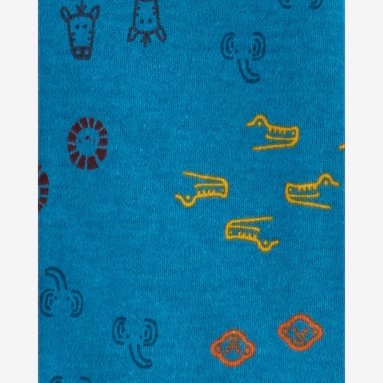 Macacão bebê de jacaré com botões azul | Carter's